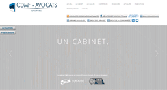 Desktop Screenshot of cdmf-avocats.fr