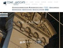 Tablet Screenshot of cdmf-avocats.fr